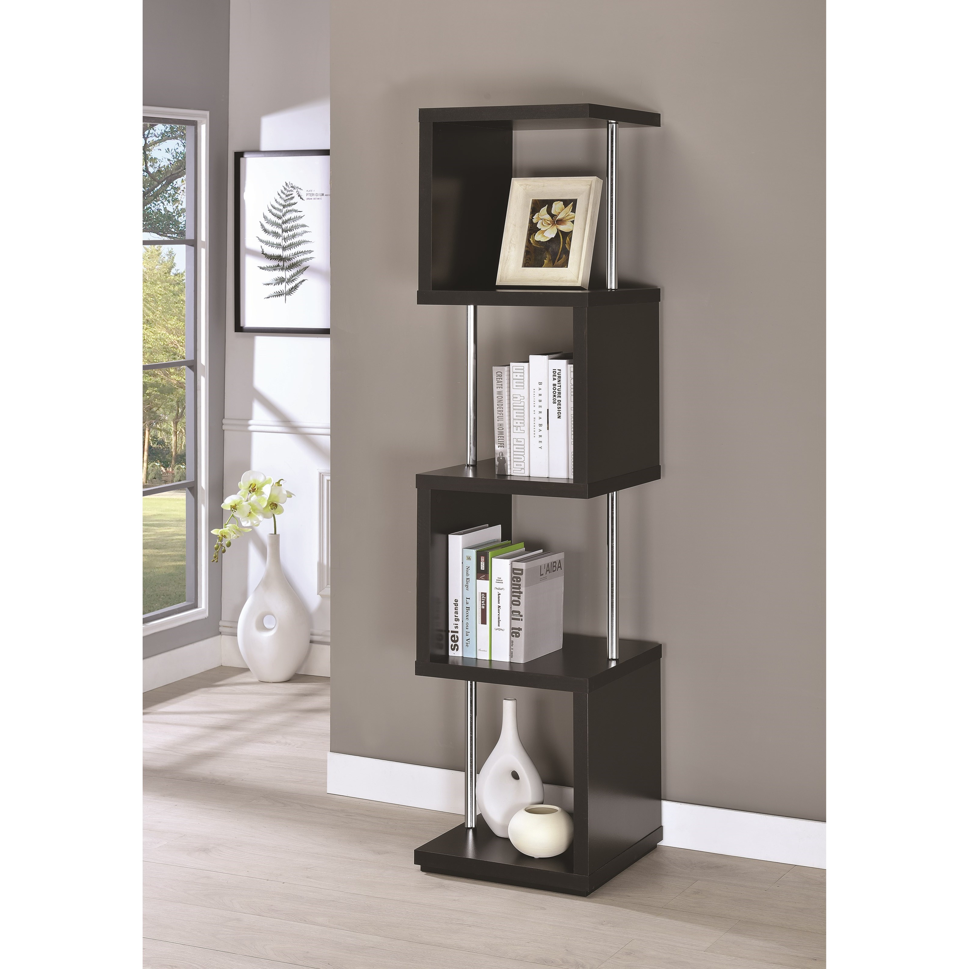 Coaster Bookcases Modern Four Tier Bookcase A1 Furniture & Mattress
